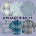 Men's flannel shirt American classic shirt