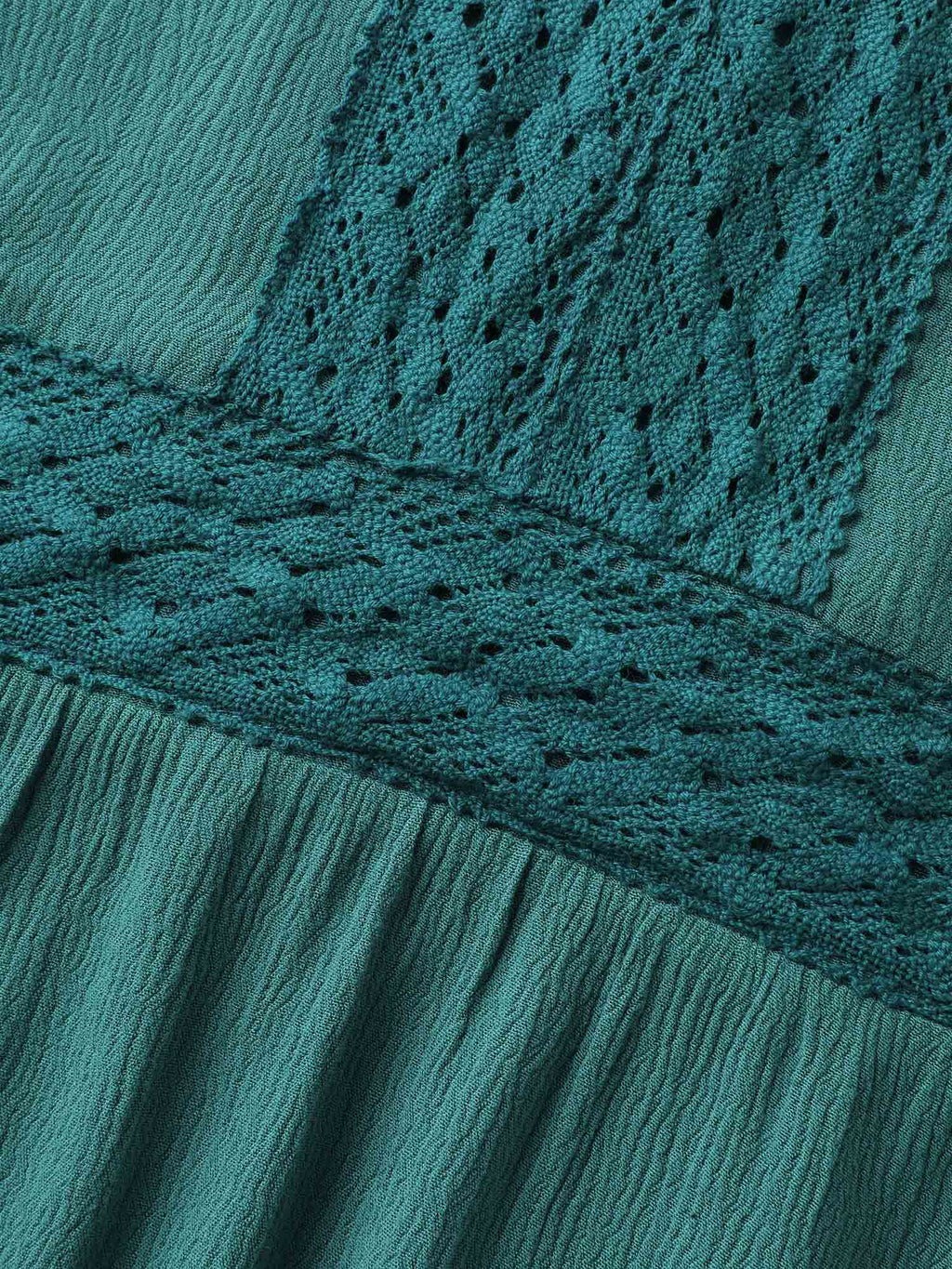 Lace Trim Perfect-Fit Solid Blouse