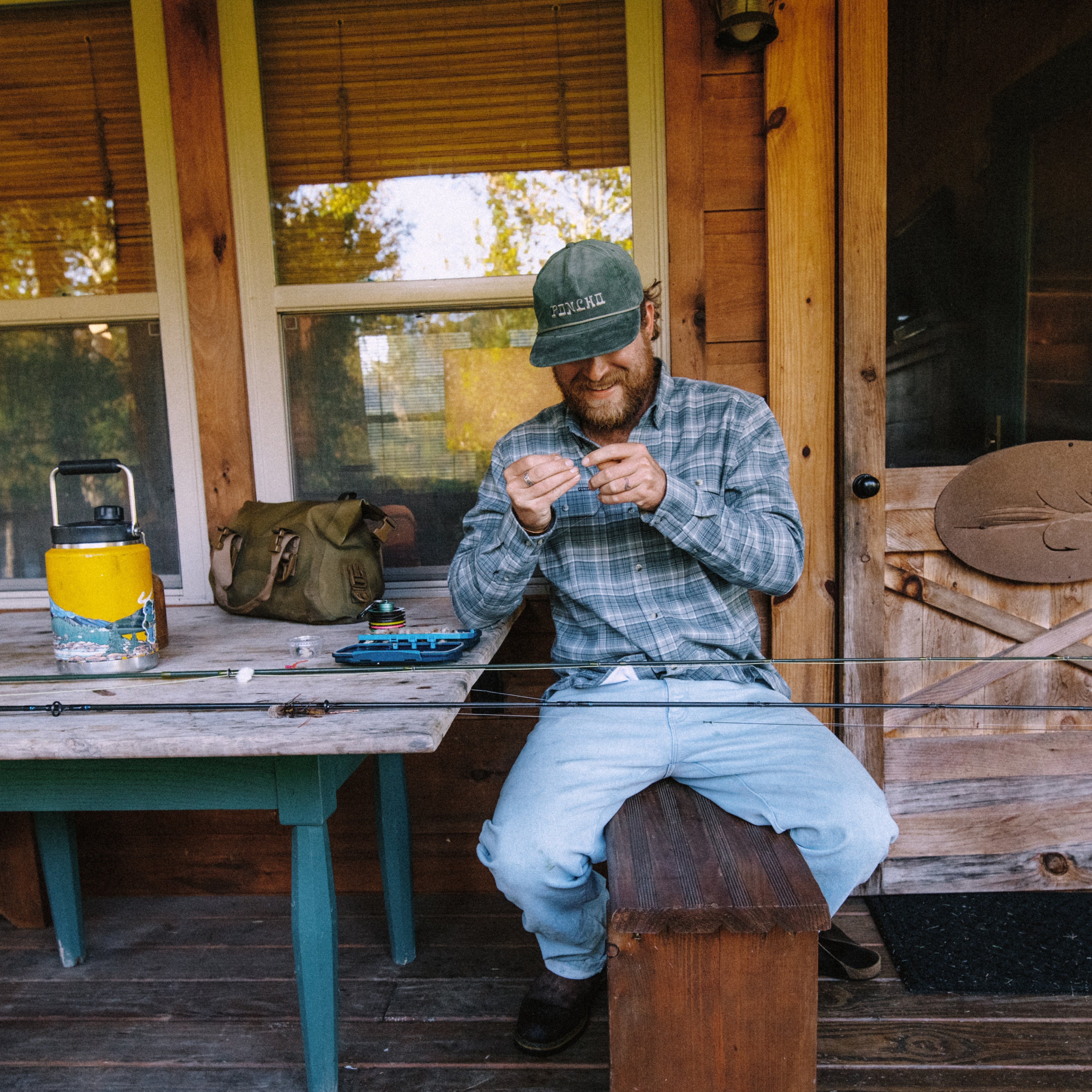 Men's flannel shirt American classic shirt