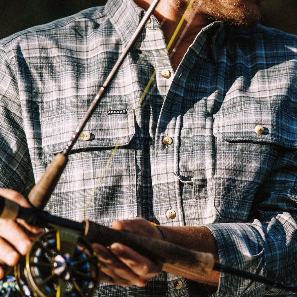 Men's flannel shirt American classic shirt